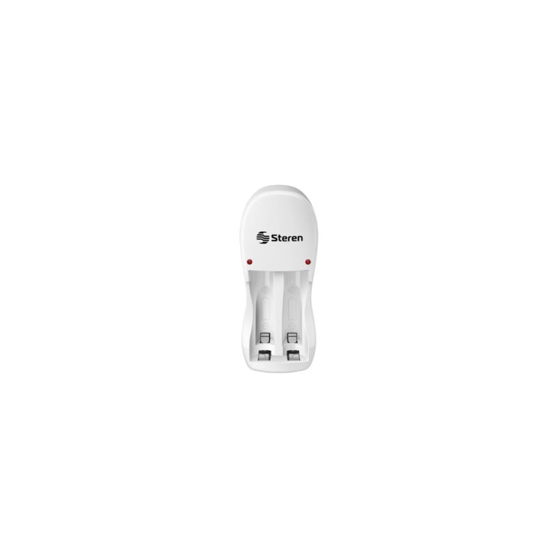 Cargador de Pilas Steren para AA/AAA LED Incluye 2 Pilas AAA