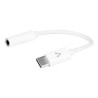 Adaptador Vorago ADP-209 USB Tipo-C a 3.5mm Ligero Audio Stereo Color Blanco