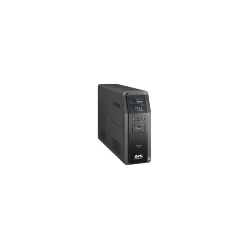 Back UPS APC PRO BR 1500VA 10 Outlets 2 USB Charging Ports AVR LCD interface LAM