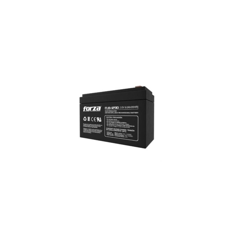 Batería Forza FUB-1290 Sellada de Plomo-Ácido Recargable 12V 9Ah AGM Sin Mantenimiento Negro