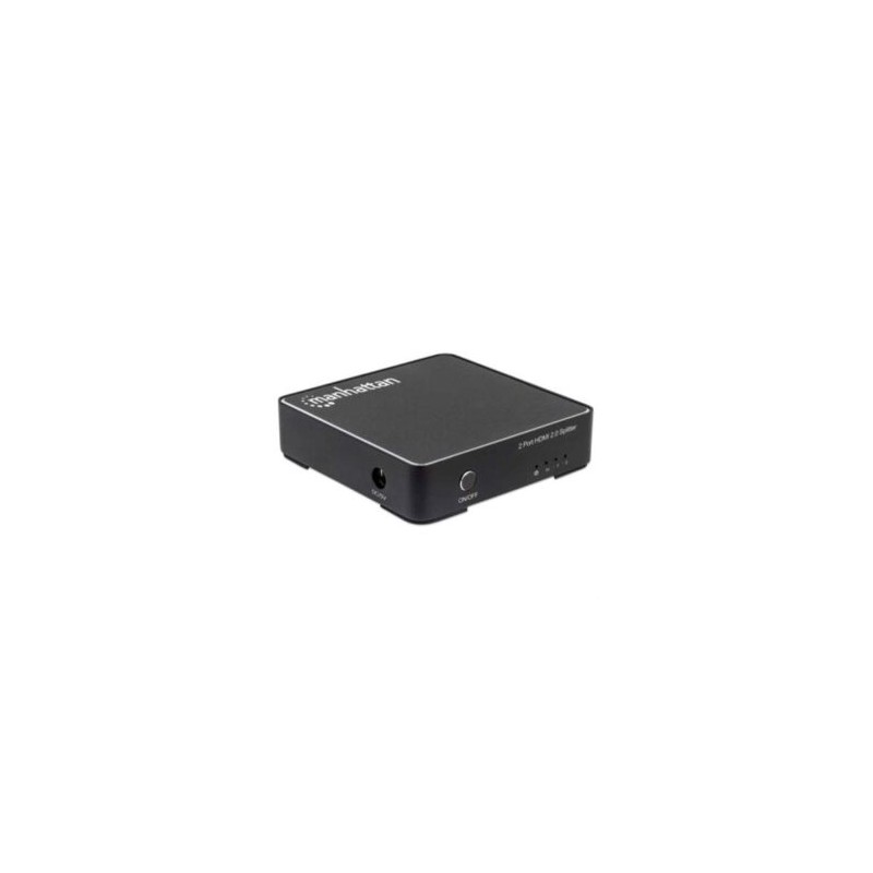 Video Splitter Manhattan HDMI 4K a 60Hz 2 Puertos Color Negro
