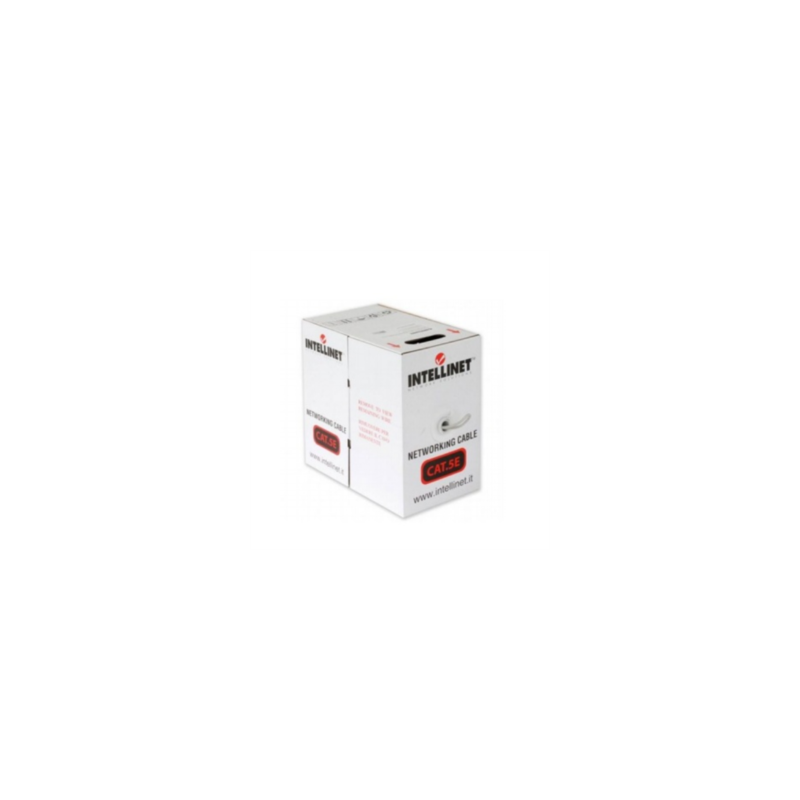 Bobina Cable Intellinet UTP Cat5e CCA Multifilar 305m Color Gris