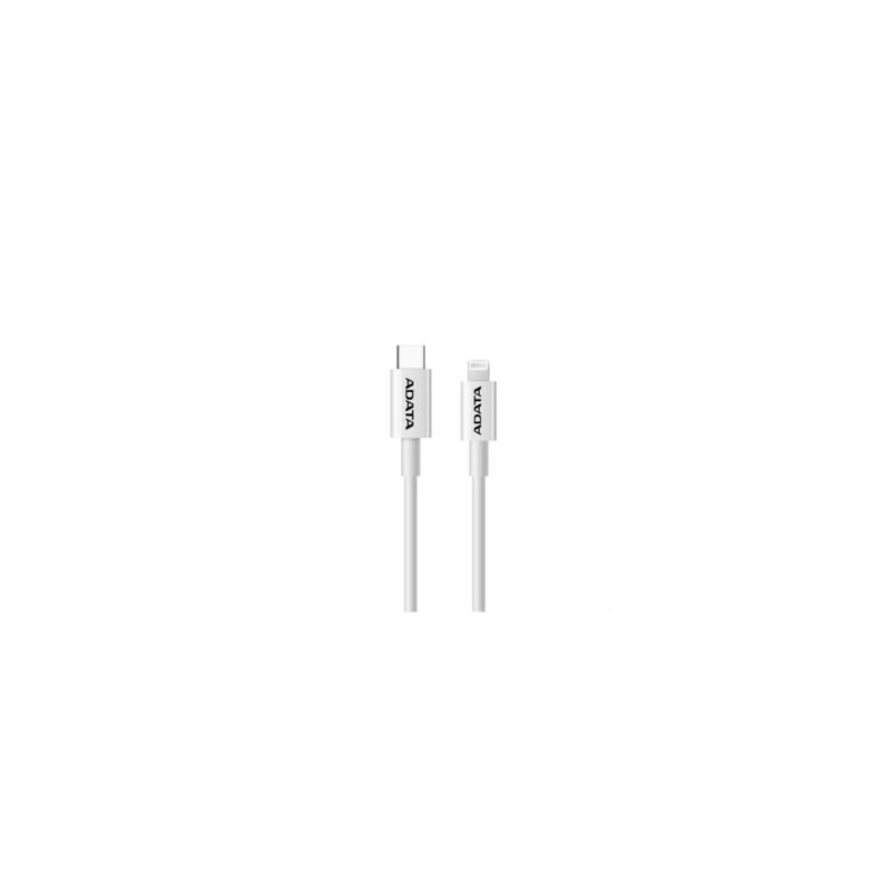 Cable Adata Plástico Lightning-USB Tipo C 1m Color Blanco