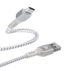 Cable Argomtech Tipo-C a USB 2.0 Nylon Trenzado Dura Form Color Blanco