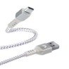 Cable Argomtech Tipo-C a USB 2.0 Nylon Trenzado Dura Form Color Blanco