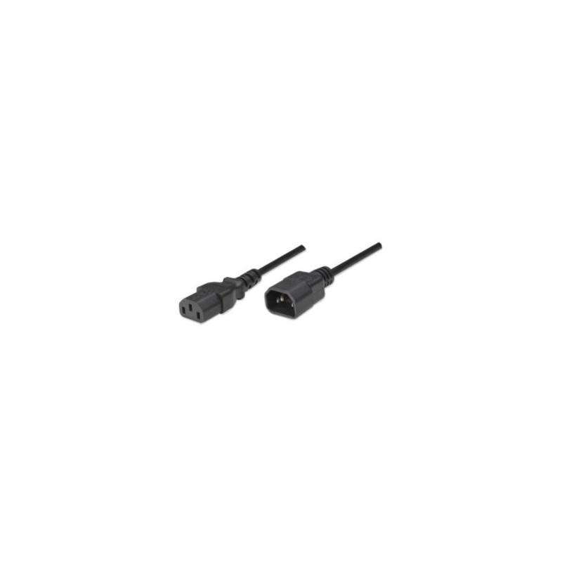 Cable Manhattan Alimentación Monitor a CPU 1.8m Color Negro