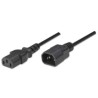 Cable Manhattan Alimentación Monitor a CPU 1.8m Color Negro