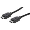 Cable Manhattan Alta Velocidad Canal Ethernet HDMI M-M 15m Color Negro