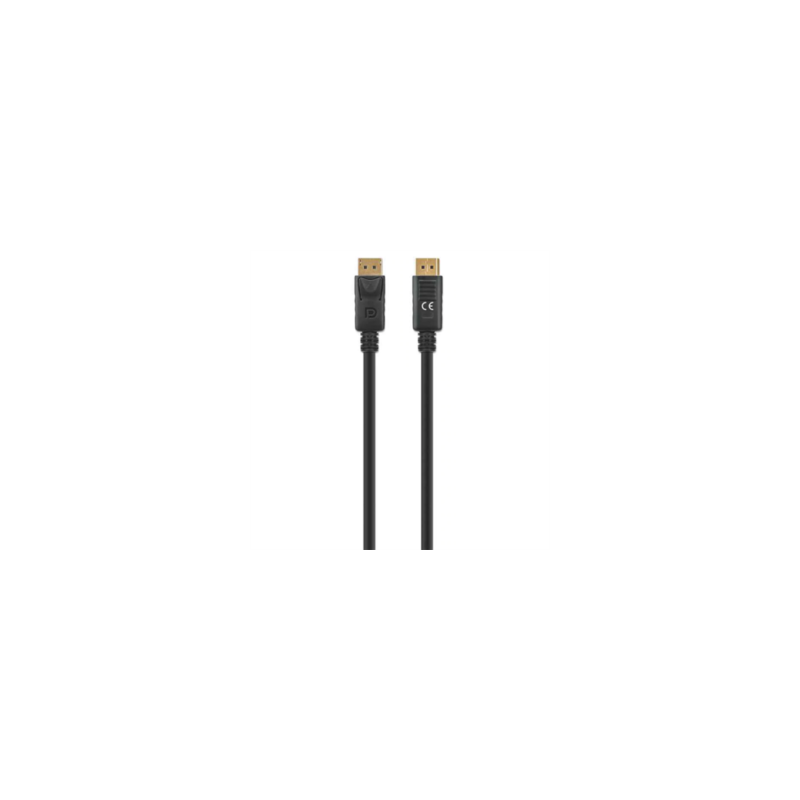 Cable Manhattan DisplayPort M-M 8K a 60Hz 3m Color Negro