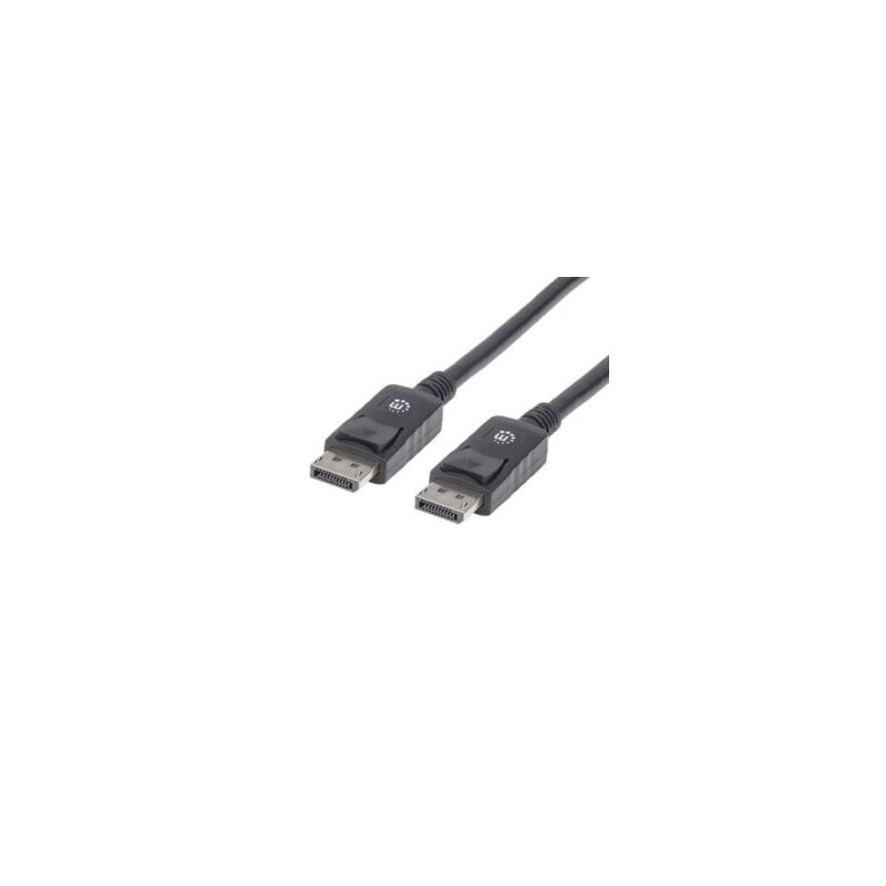 Cable Manhattan DisplayPort M-M Blindado 1m Color Negro