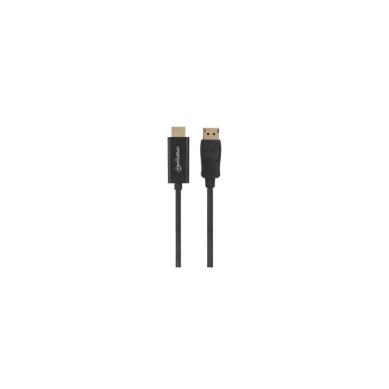 Cable Manhattan DisplayPort/HDMI M-M 1080p1m Color Negro