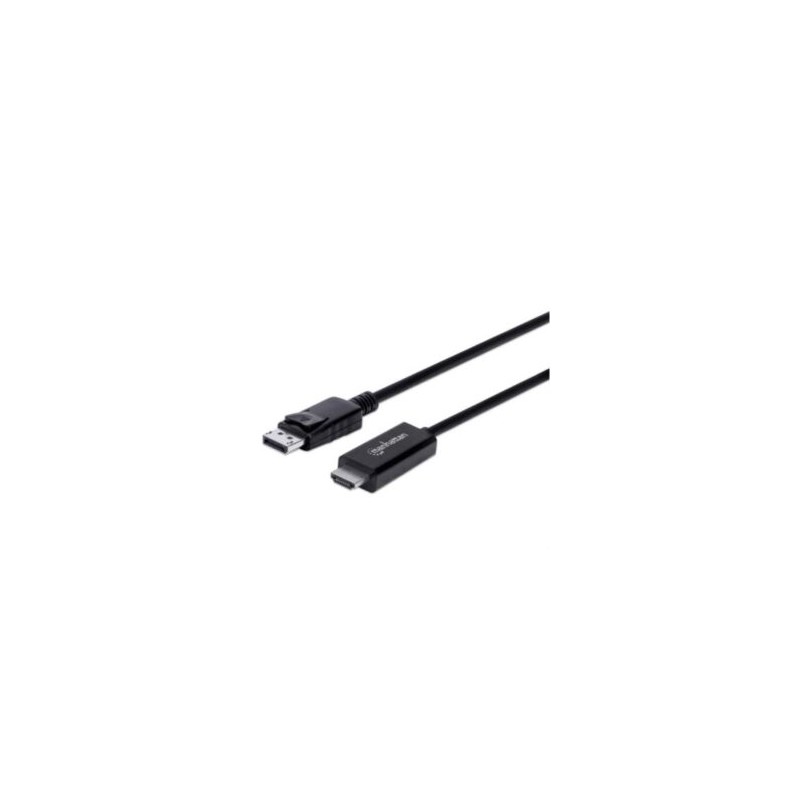 Cable Manhattan DisplayPort/HDMI-M 4K 3m Color Negro