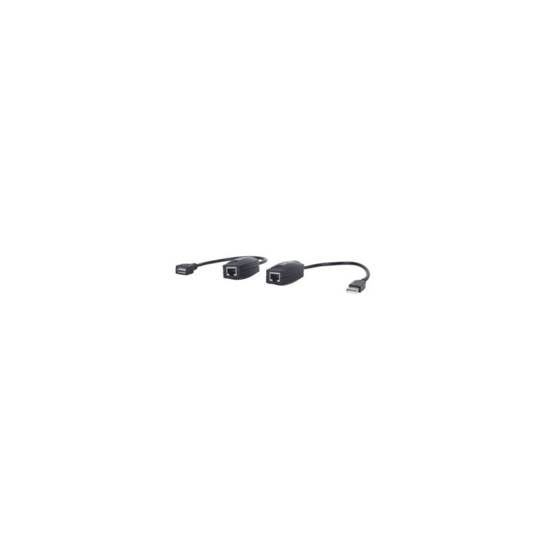 Cable Manhattan Extensor Línea USB Hasta 60m Color Negro