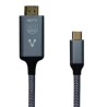 Cable Convertidor Vorago CAB-310 Tipo C a HDMI 4k 1.8m Cobre/Aluminio Color Negro