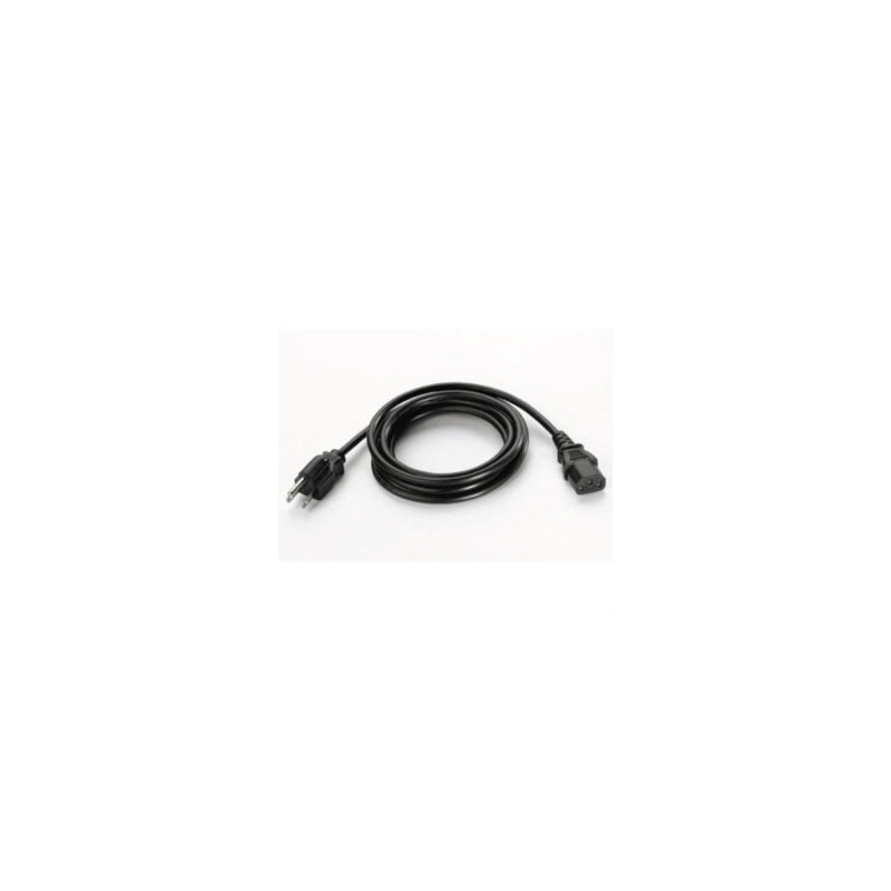 Cable de Alimentación CA USA Zebra 228 cm de Largo con Conexión a Tierra Tres Hilos para Fuentes de Poder