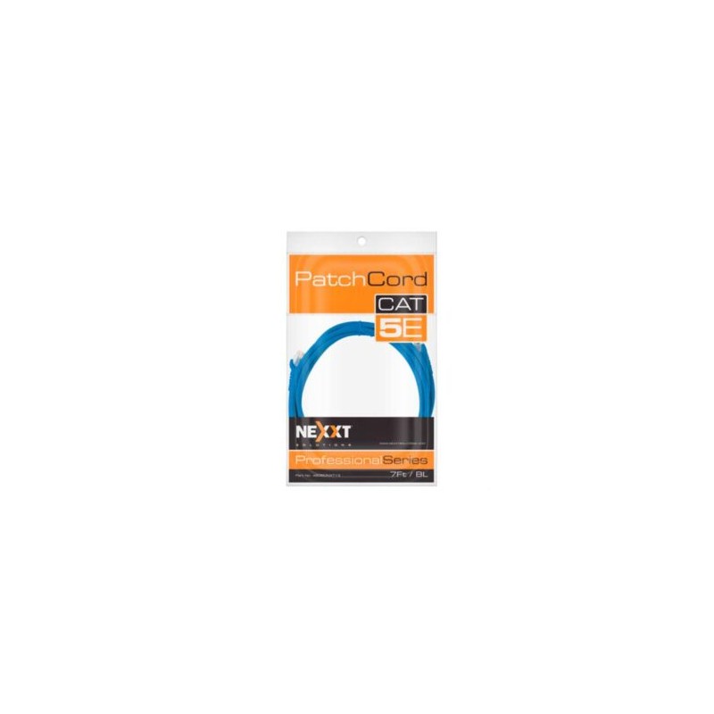 Cable de Conexión Red Nexxt Solutions Cat5e 100 MHz 2.31m 24 AWG Color Azul