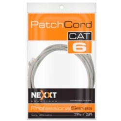 Cable de Conexión Red Nexxt Solutions Cat6 2.3m UTP Multifilar con Revestimiento Tipo CM Color Gris