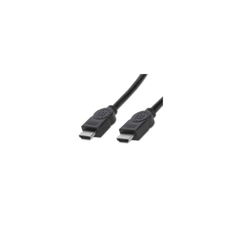Cable Manhattan HDMI 1.3 M-M Alta Velocidad Blindado 10m Color Negro