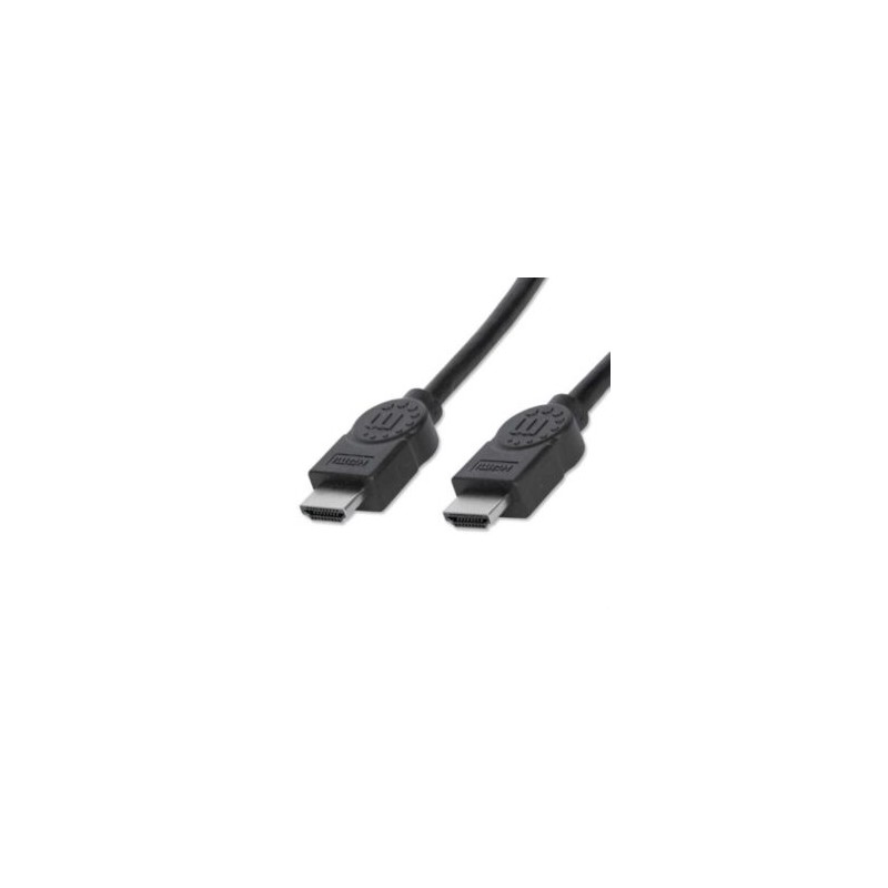 Cable Manhattan HDMI 1.3 M-M Alta Velocidad Blindado 15m Color Negro