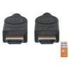 Cable Manhattan HDMI Alta Velocidad con Canal Ethernet Premium 1.8m Color Negro