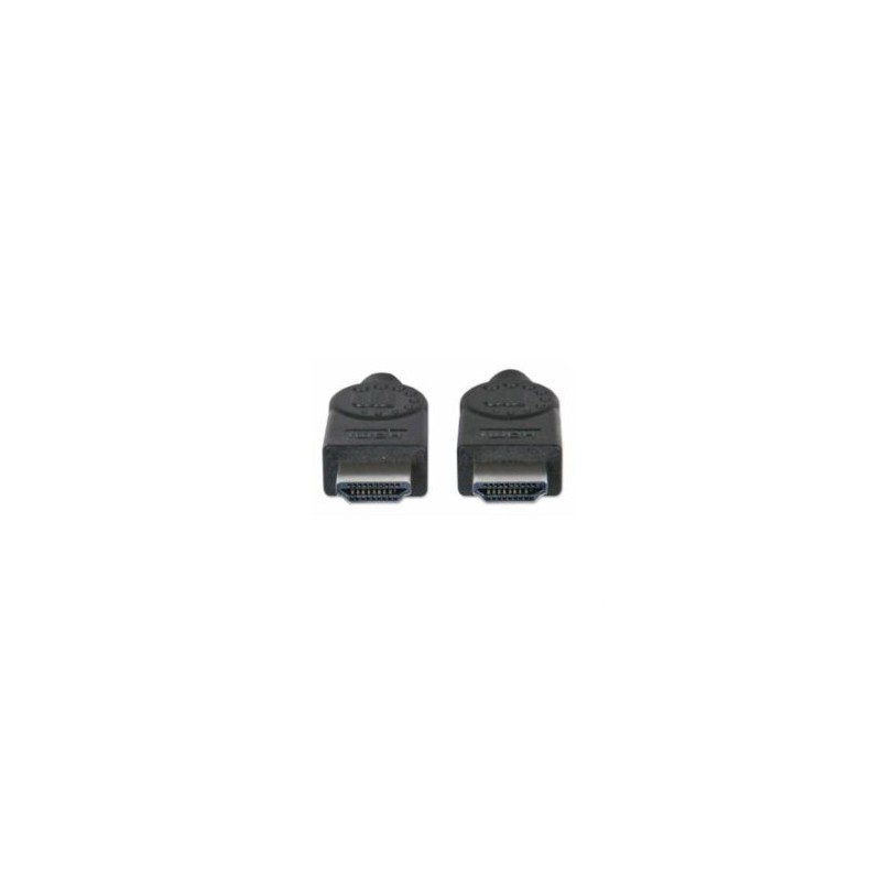 Cable Manhattan HDMI M-M Alta Velocidad con Canal Ethernet 10m Color Negro