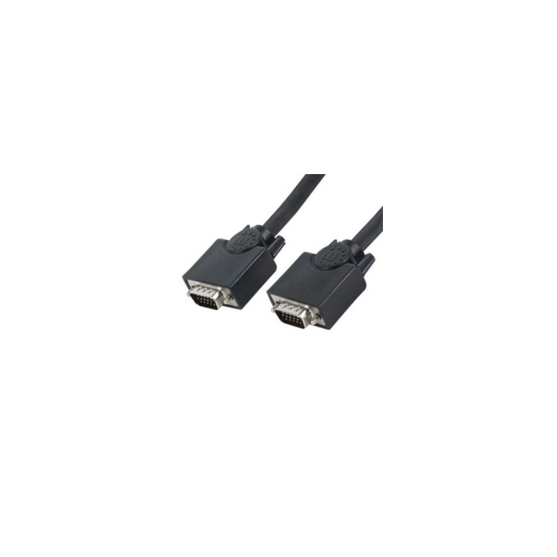 Cable Manhattan SVGA Monitor 8MM HD15M-M 15m Color Negro
