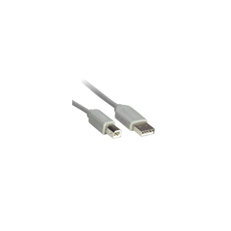 Cable Manhattan USB A-B 4.5m Color Gris