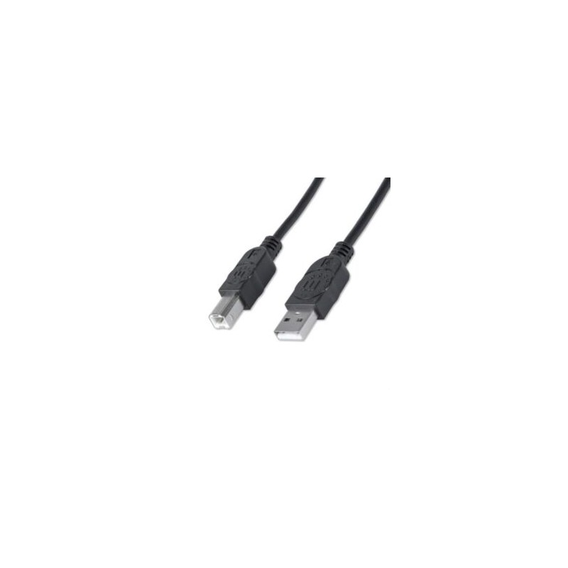 Cable Manhattan USB B Alta Velocidad 2.0 A-B3m Color Negro