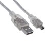 Cable Manhattan USB Mini B Alta Velocidad 2.0 A Mini B 1.8m Color Plata