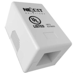 Caja de Montaje Nexxt Solutions Vacía para Insertar Módulo RJ45 Montaje en Pared 1 Puerto Blanco