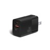 Cargador de Pared Argomtech Dual Rápido Tipo-C 65W y USB QC3.0 22.5W con Enchufe Plegable Color Negro