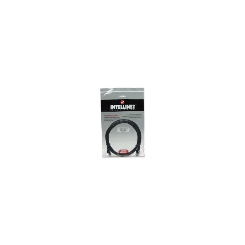 Cable Red Intellinet CAT 6 UTP 2m Color Negro