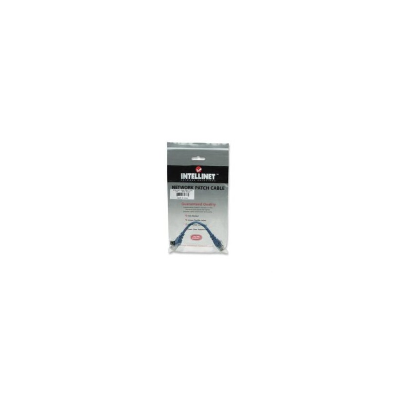 Cable Red Intellinet CAT5e UTP 0.45m Color Azul
