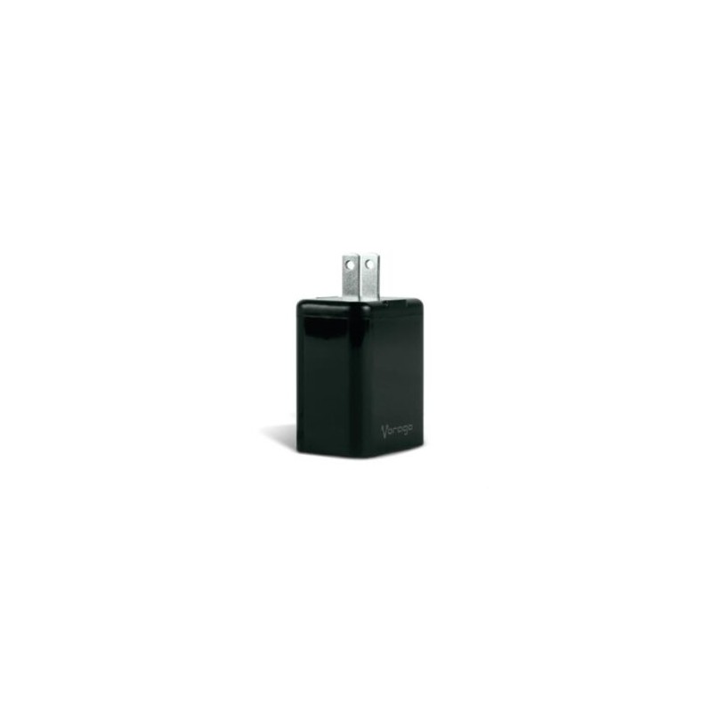 Cargador Vorago Quick Charge AU-350 para Pared 3.0A PD 20W USB A-C Color Negro