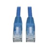 Cable Tripp Lite Patch Moldeado Snagless Cat6 Gigabit RJ45 M-M 61cm Color Azul