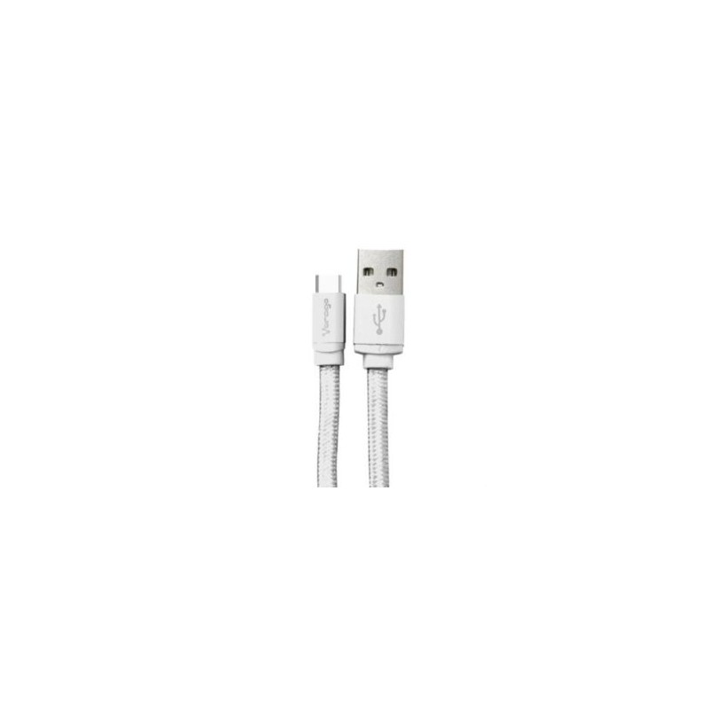 Cable Vorago Cab-123 Usb-Tipo C  1 Metro Carga Rapida Blanco