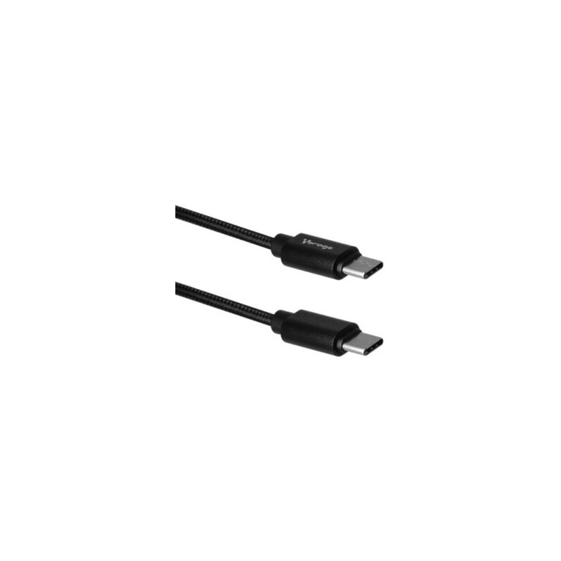 Cable Vorago CAB-124 USB Tipo C Carga Rápida 1m Color Negro