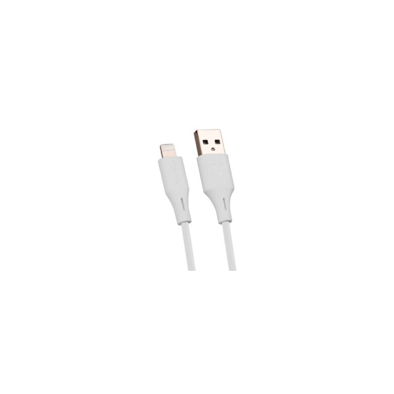 CABLE VORAGO CAB-L01W USB-APPLE LIGHTNING 1 METRO BLANCO