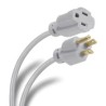 Extensión Steren Polarizada 15m 1 Contacto 3×16 AWG Uso Rudo Color Gris