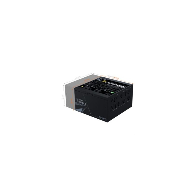 Fuente de Poder Gigabyte GP-UD1000GM PG5 1000W ATX 12v 80 Plus Gold Modular PCIe 5.0 20+4 pin Fan 120mm Negro