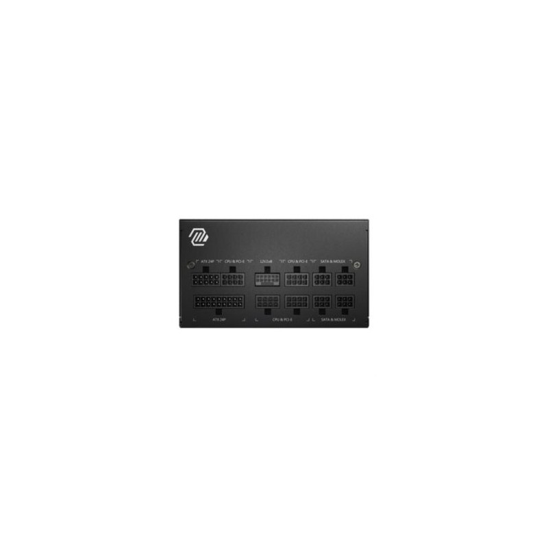Fuente de Poder MSI MAG A850GL PCIE5 850W ATX 12V 80 Plus Gold Full Modular PCIe 5.0 24 pin Fan 120mm Negro