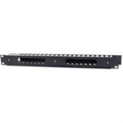 Organizador Intellinet Cables 19? 1U Horizontal Metalico Color Negro