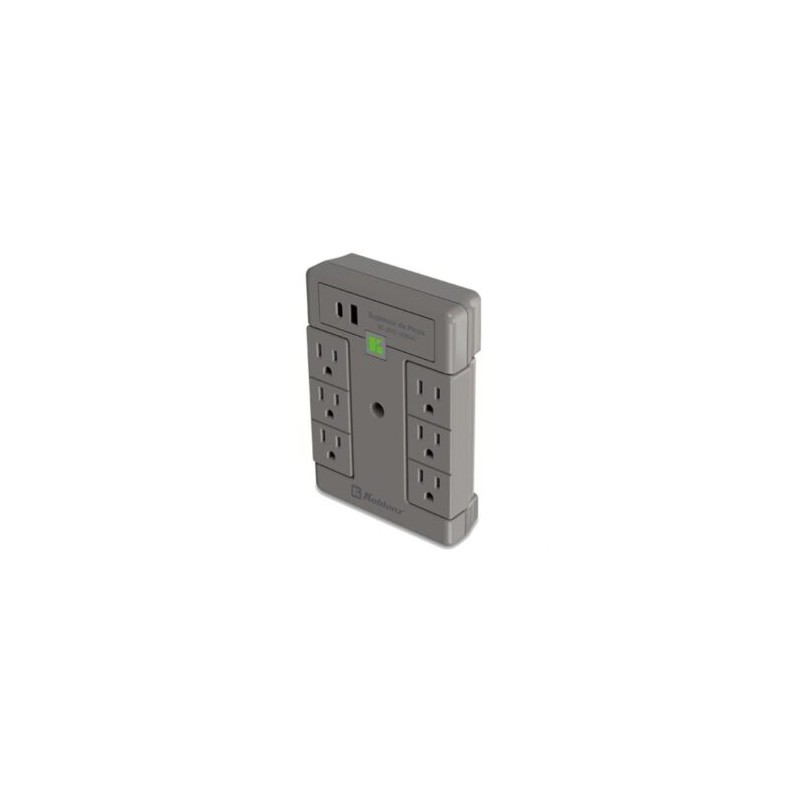 MULTICONTACTO KOBLENZ SUPRESOR DE PICOS 2000 Joules 6 contactos guratorios 1 led 1 puertos USB A