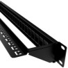 Panel de Conexión Red Nexxt Solutions para Rack de 24 Puertos Keystone Jack RJ45 Esmalte Negro