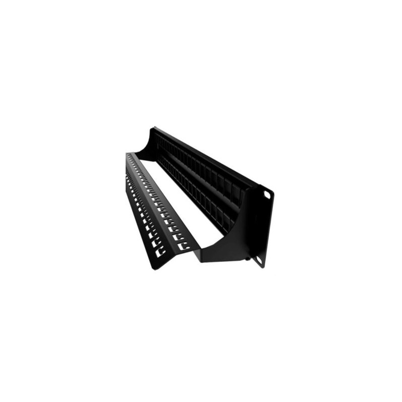 Panel de Conexión Red Nexxt Solutions para Rack de 78 Puertos Keystone Jack RJ45 Esmalte Negro