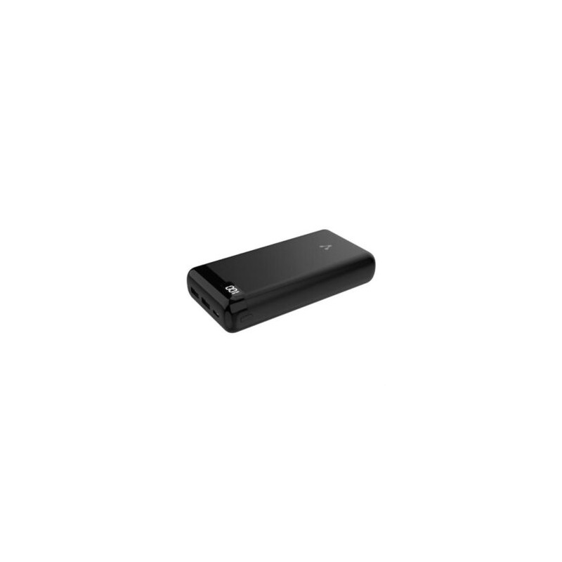Power Bank Vorago PB-560 20000 mAh USB Tipo-C  LCD Color Negro