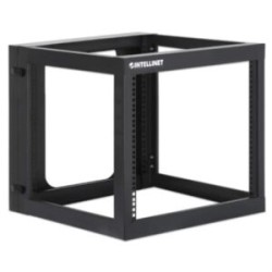 Rack Intellinet Abierto 19? para Montaje en Pared 4 Postes 9U Ensamblado Color Negro