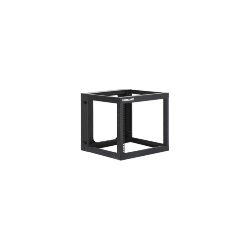 Rack Intellinet Abierto 19? para Montaje en Pared 4 Postes 9U Ensamblado Color Negro