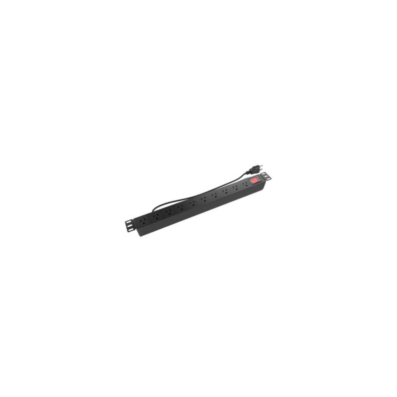 Regleta para Montaje Nexxt Solutions NPD-11U9N15A en Bastidor de 9 Tomacorrientes PDU 1U 125V/15A