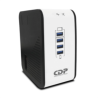 Regulador de voltaje CDP R2CU-AVR1008 1000VA/500W indicadores LED de funcionamiento 8  NEMA 5-15R y 4 puertos USB